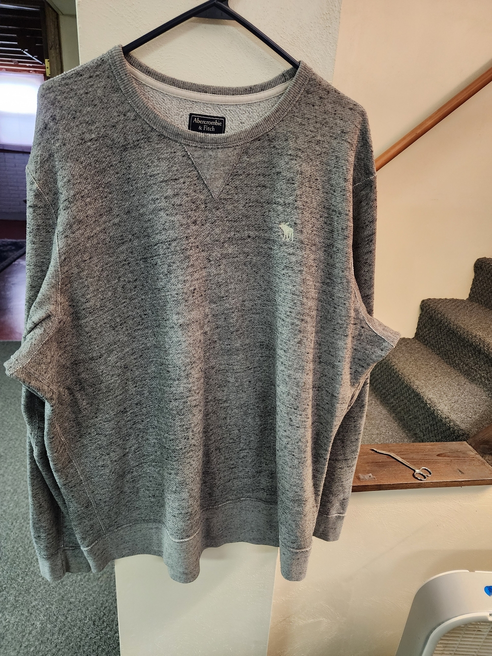 Abercrombie & Fitch Vintage XXL Gray Heather Crewneck Sweatshirt